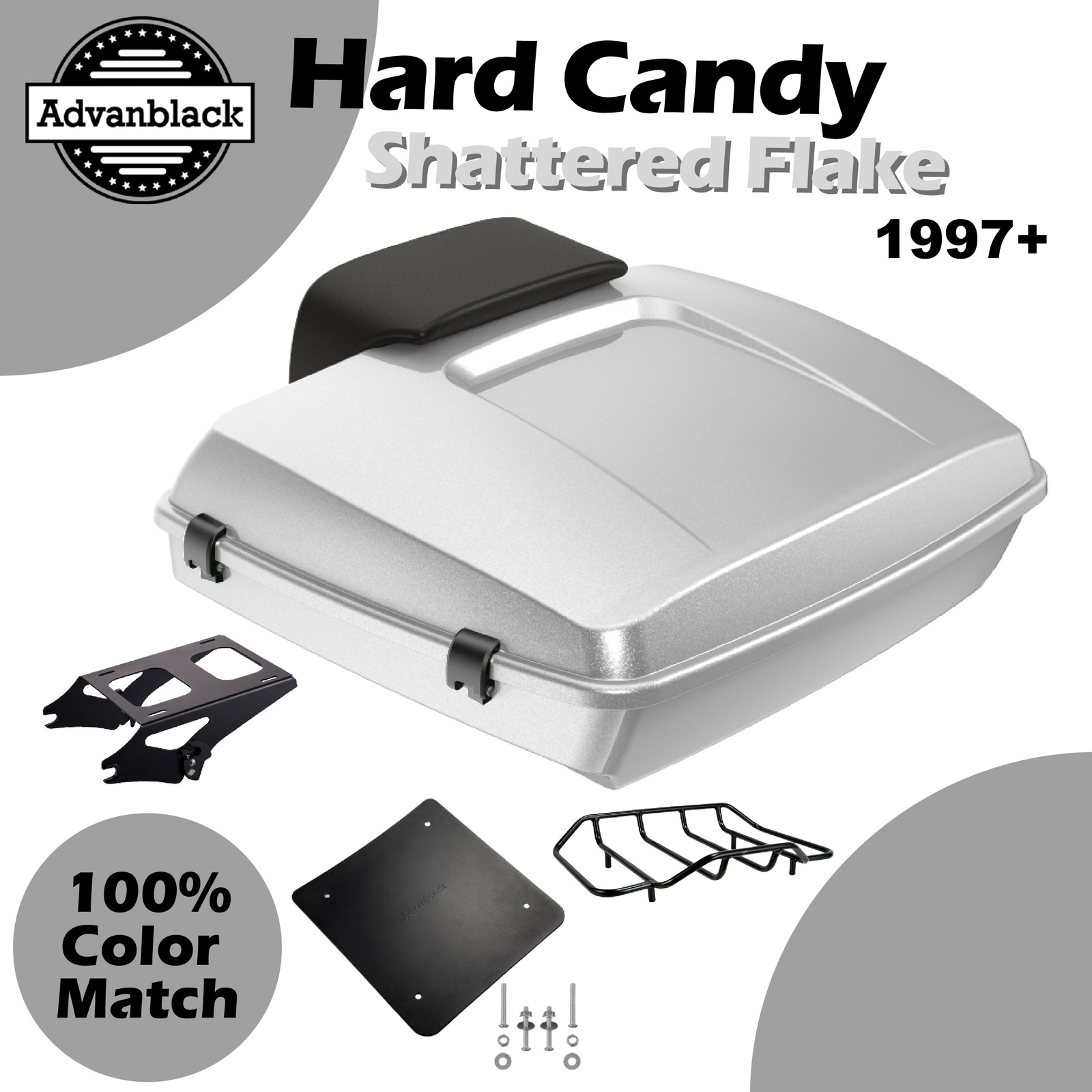 Hard Candy Shattered Flake Razor Tour Fits Harley Street Road King Glide 97+