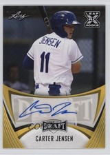 2021 Leaf Draft Base Auto Gold Carter Jensen #BA-CJ1 Auto 0wn0
