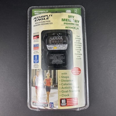 Accusplit Eagle Activity Wellness Step Distance Pedometer