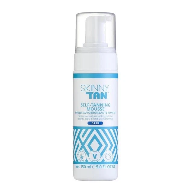Skinny Tan Self-Tanning Mousse Dark Natural Looking Self Tan 150ml