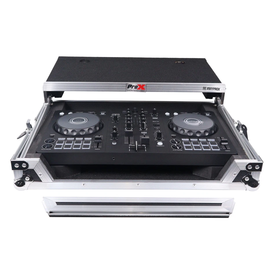 ProX X-DDJFLX4LT ATA Road Case For Pioneer DDJ-FLX4 DDJ-400 DDJ-SB3+Laptop Shelf - Image 2 of 4