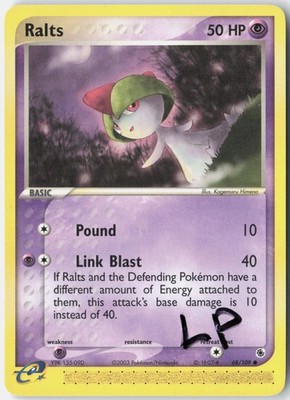 Ralts 68/109 Common Ruby & Sapphire Pokemon Lightly Played