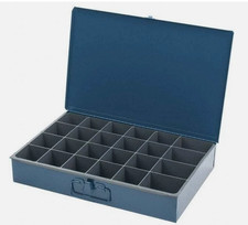 Durham 102-04-CLASSC Steel Frame 24-Compartment Storage Box: 18  L x 12  W x 3  H