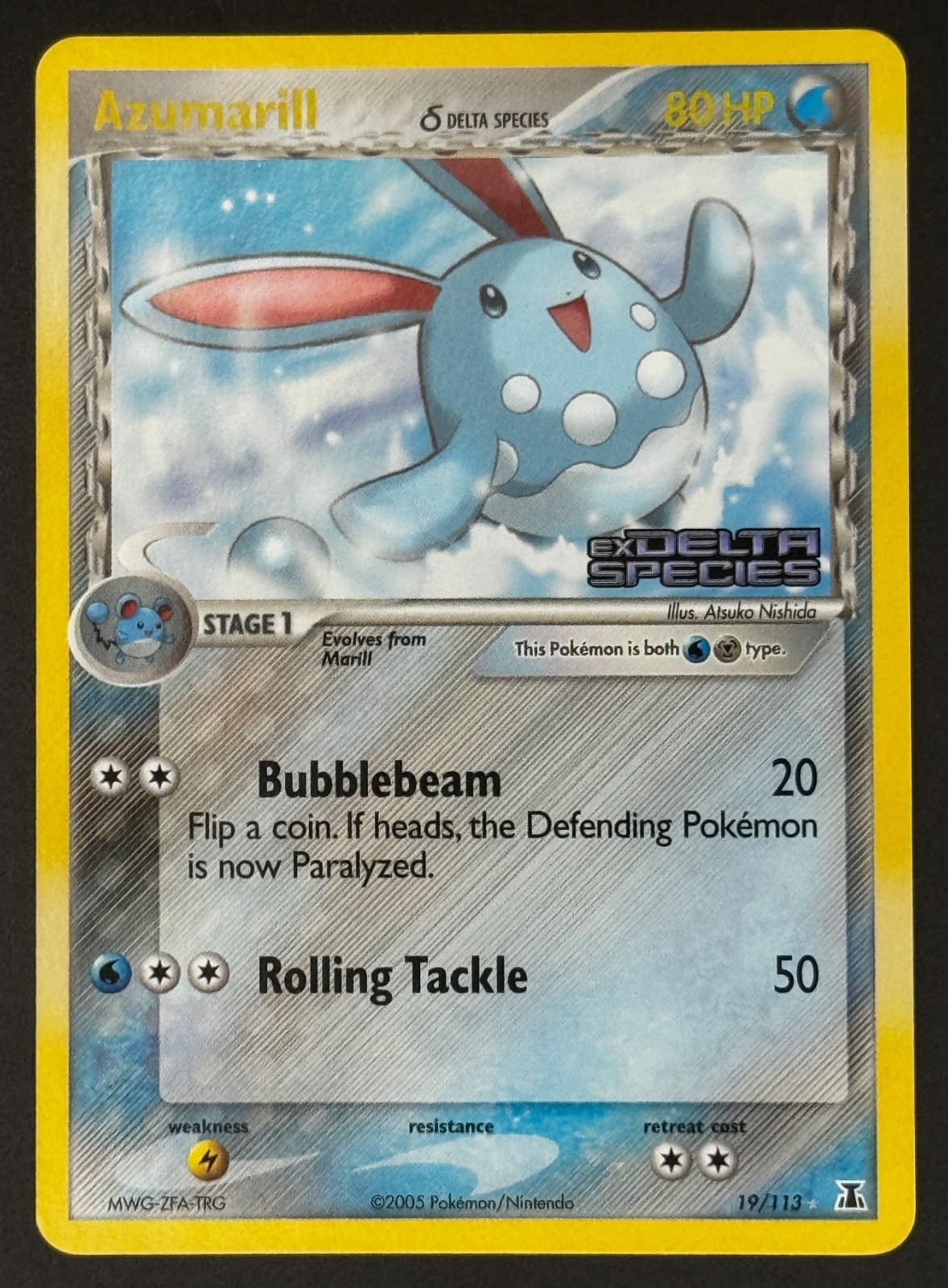 Pokemon TCG: Azumarill - EX Delta Species 19/113 Stamped Reverse Holo [NM]