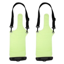 PATIKIL Two-way Radio Walkie Talkie Case Waterproof Bag with Lanyard Green
