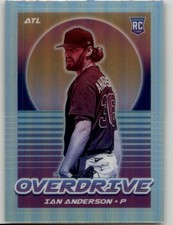 2021 Panini Chronicles Ian Anderson Overdrive Holo #14 Atlanta Braves
