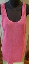 Royalty Maluma Metallic Mini Bodycon Dress Women's XXXL Hot Pink Scoop Neck NWT