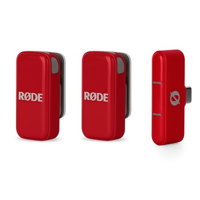 Rode Wireless Micro Drahtloses Mikrofon-System USB-C für Smartphones Rot