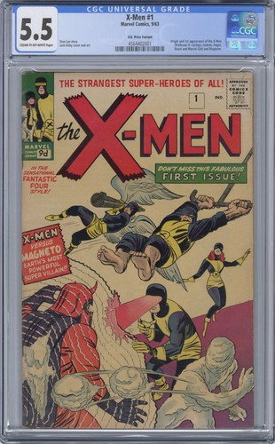 X-Men #1 CGC 5.5 1963 1st App🔥RARE UK Edition🔥Holy Grail! R10 411 cm