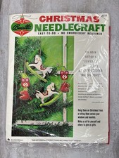 Bucilla Jeweled Christmas Ornament Holiday Kit 8319 Set Of 4 Bears Vintage Rare