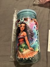 Kid Plastic Can Cup With Lid And Straw