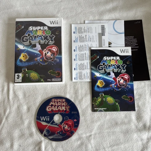 Super Mario Galaxy - Nintendo Wii - 2007 - Complete with Manual