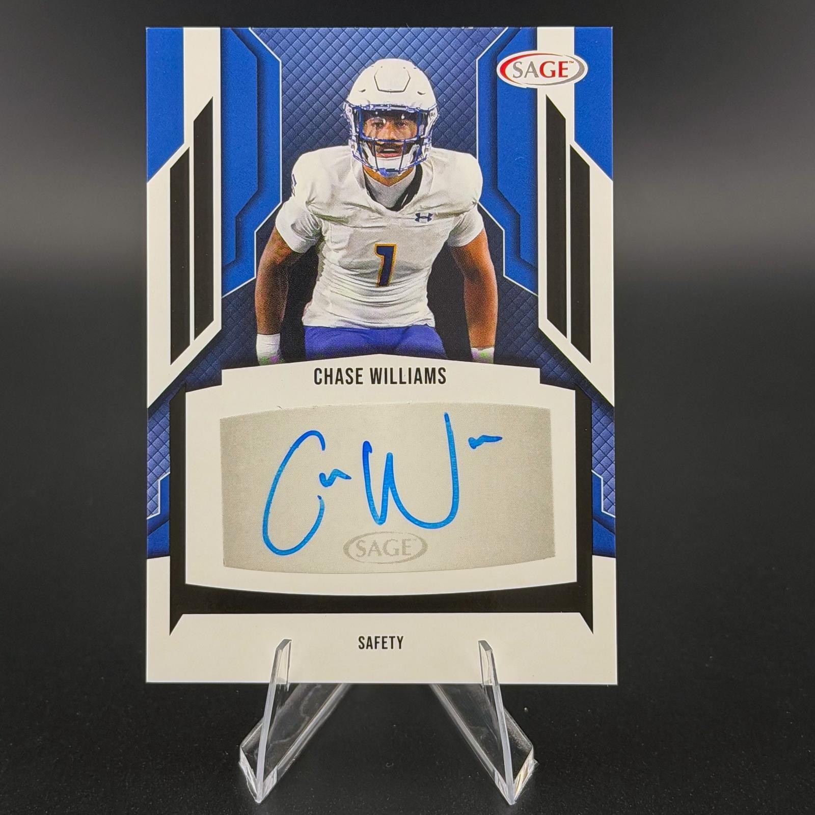 2024 SAGE HIT Chase Williams Rookie Auto RC #A-CW2 Black San Jose State