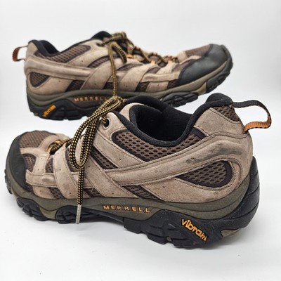 Merrell Moab 2 Vent Men's 10.5 Walnut Hiking Shoes Vibram Trail Boots J06011