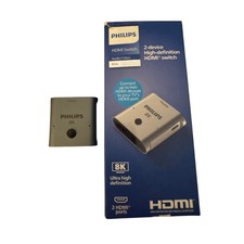 Philips 8K Ultra HD HDMI 2.1 Switch 2-Way SWV9173GR/37 TV's HDMI Port NWOB