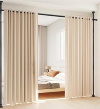 Room Divider, No Drilling Curtain Rod Room Dividers for Space Partition, Adjusta