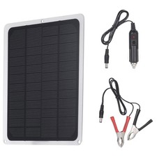 Solarmodul DC12V 10W Solarpanel USB Autoladegerät tragbar Camping Wandern