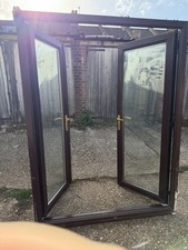 Upvc French Doors Rose Wood H 210cm W 160cm COLLECTION ONLY !!!