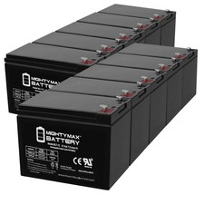Mighty Max 12V 7Ah SLA Battery Compatible with CyberPower RB1270X2C - 10 Pack