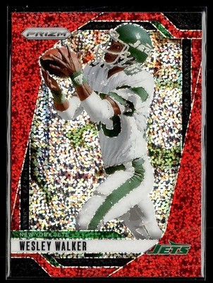 2024 PRIZM RED SPARKLE 230 Wesley Walker New York Jets