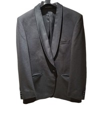 Vintage Chatsworth Wool Blend Black Dinner Tuxedo Jacket 40R Made In England