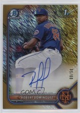 2022 Bowman Gold Shimmer Refractor 9/50 Robert Dominguez #CPA-RD Auto 0l44
