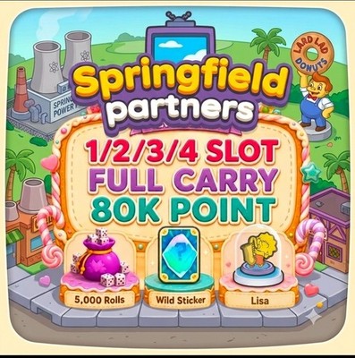 Springfield Partners Event   Monopoly Partner Event Go 6 Hours full carry  