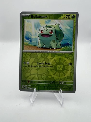 Bulbasaur Common Reverse Holo Sv: Scarlet & Violet 151 Pokemon TCG Card 001/165