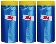 Plastic Sheeting Automotive Masking Tape - Multi Size Pack - No Residue Painters