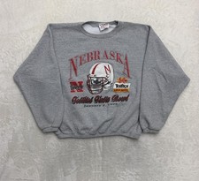 Vintage Team Edition Nebraska Cornhuskers Sweatshirt Mens Large Gray NCAA 1996