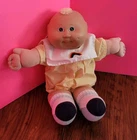 Vintage Cabbage Patch Kids Doll Baby Blonde Green Eyes 14 Inch Needs TLC