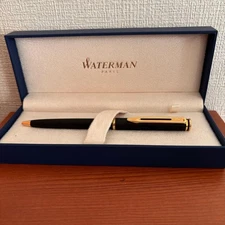 WATERMAN ballpoint pen black gold with case