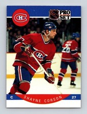  1990 Shayne Corson 27 Canadiens 148 Pro Set Hockey Sports Trading Card TC