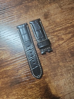 #ad #ad Panerai Watch 24 22mm OEM Black Alligator Strap for Deployment Deployant Buckle $125.00