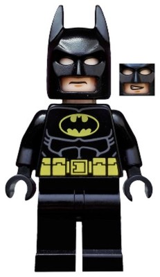 LEGO  Minifig tlm082 - Batman - Black Suit with Yellow Belt and Crest