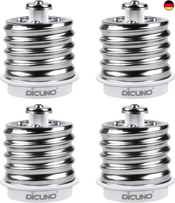 DiCUNO E40 auf E27 Socket Konverter 4-Pack Socket Adapter Hohe Qualität 