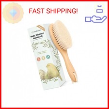 Wooden Baby Hair Brush for Toddler Girls, Boys - Cradle Cap Brush for Babies, So