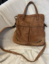 Borsa a mano FRYE in pelle marrone invecchiata