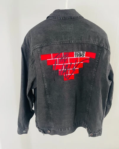 PINK FLOYD THE WALL Vintage Tour Berlin Black Denim Jac 1990s vintage concert t-shirt, vintage, size M, single stitch, B+ condition