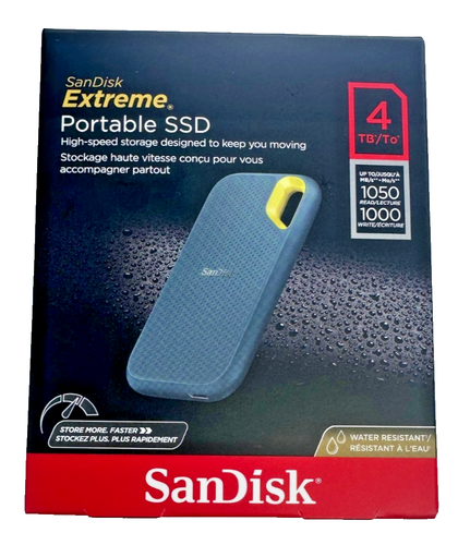 SanDisk Extreme Portable SSD Hard Drive - 4 TB - Brand New sealed in box