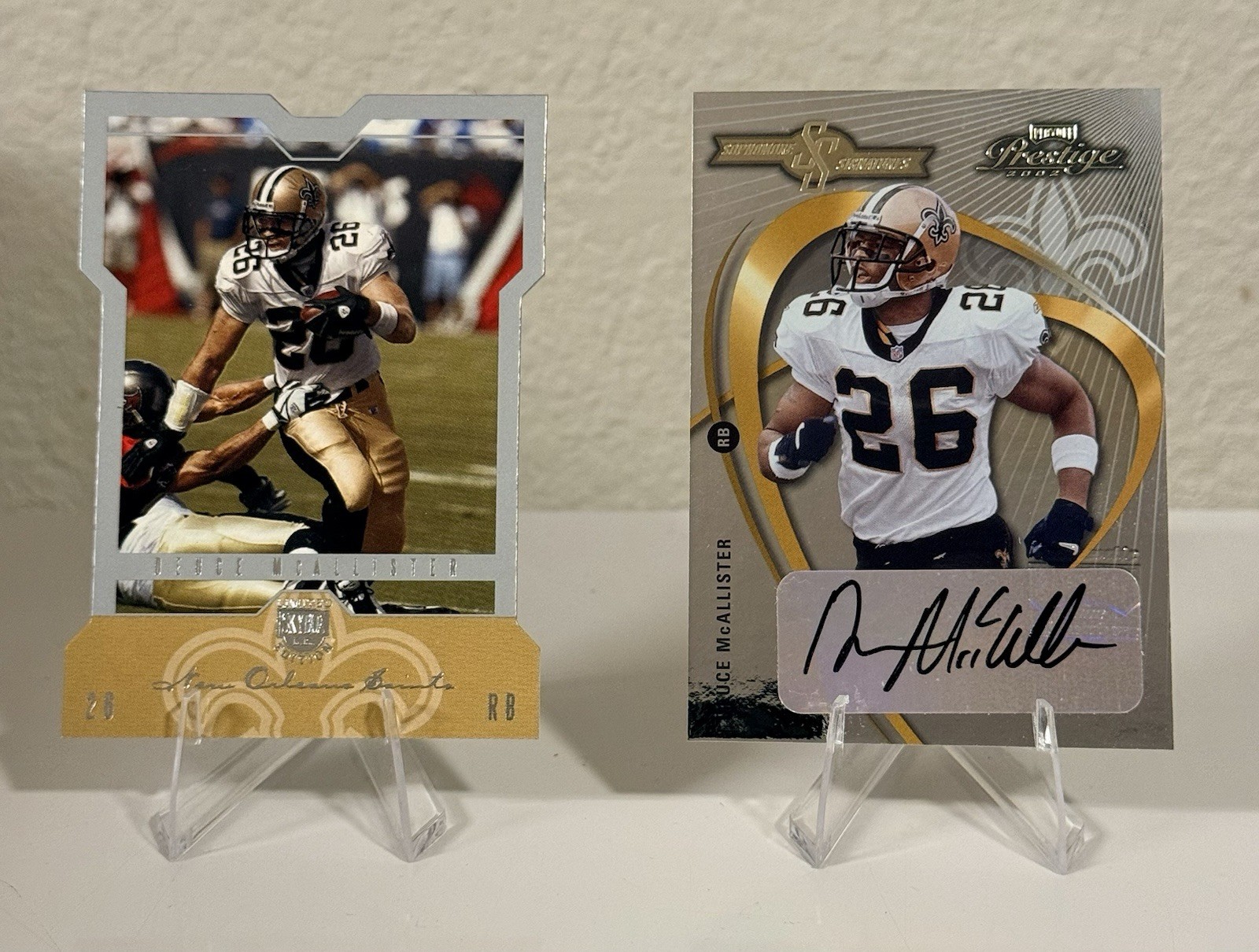 2002 Playoff Prestige Deuce McAllister Sophomore Signatures SS10 Saints Auto Lot