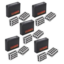1-2-3 BLOCKS 23 HOLES .0002" MACHINIST 123 5 MATCHED PAIRS ULTRA PRECISION 123