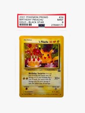 PIKACHU BLACK STAR PROMO [ORIGINAL 2001] PSA 9 #24 HOLO - POP 1000s!