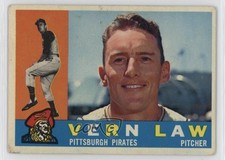 1960 Topps Vern Law #453 10j2