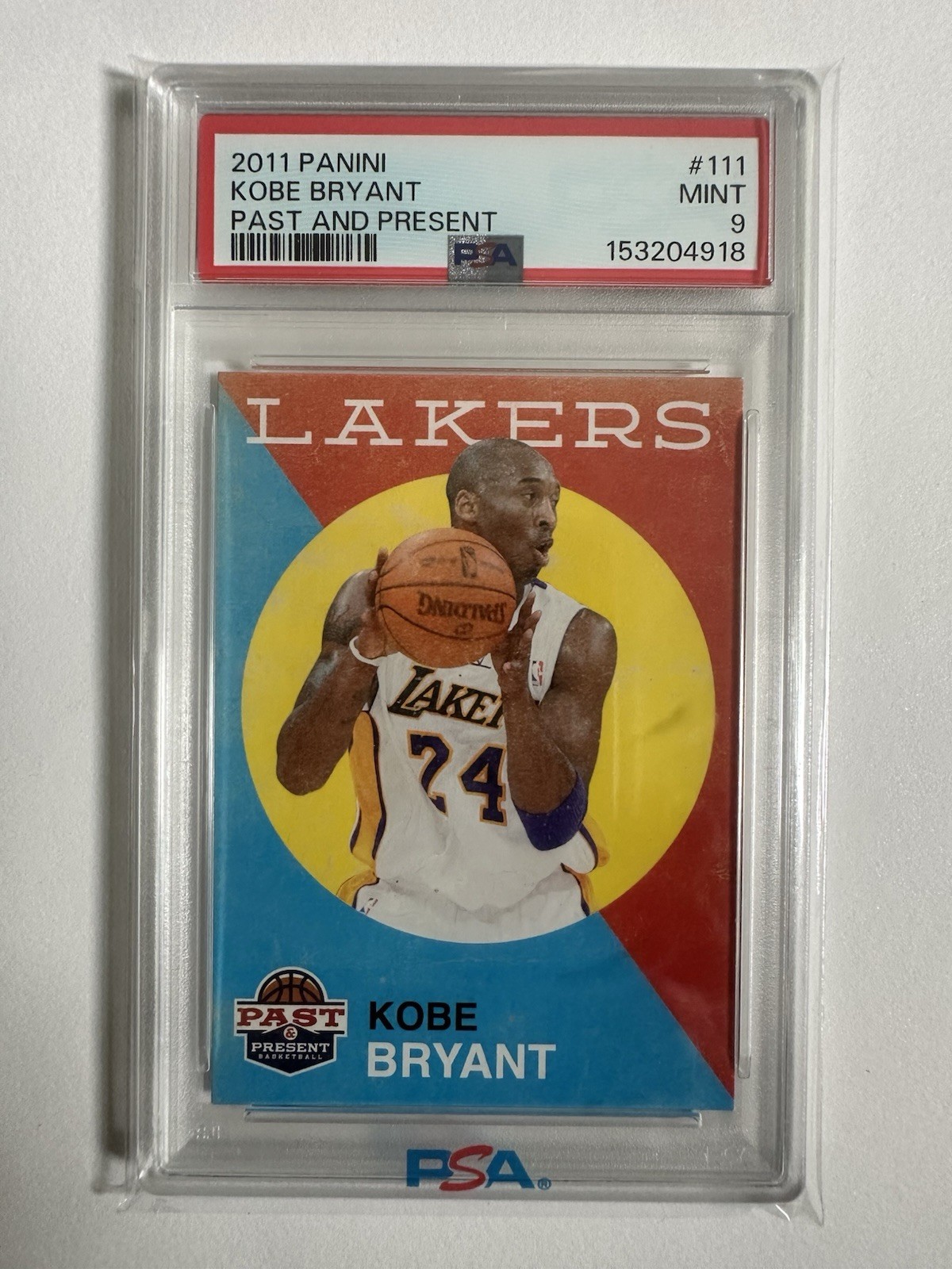 2011-12 Panini Past And Present Kobe Bryant PSA 9 #111 view 1