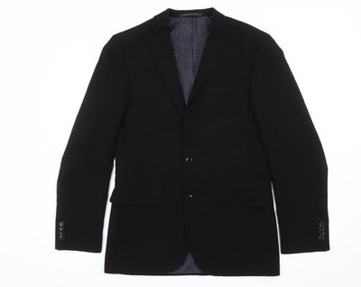 Taylor & Wright Herren Blazer Sakko Schwarz 36R Slim Fit