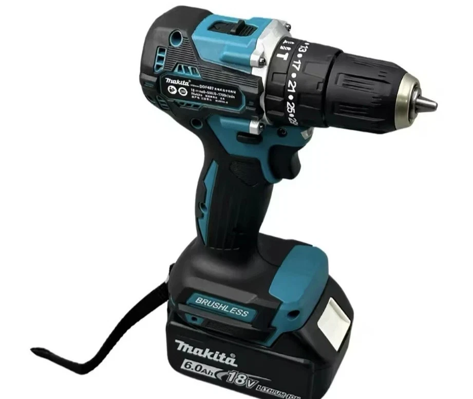 Makita DDF487 LXT 18V Brushless Cordless Drill Driver Bare (1 Charger 1 battery) - Image 2 of 4