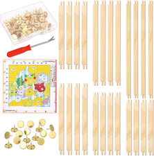 24 PCS Stretcher Bars for Needlework 6 Sizes Wooden Canvas Needlepoint Stretcher