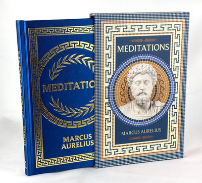 Rare - Meditations by Marcus Aurelius & George Long Deluxe Slipcased Silkbound