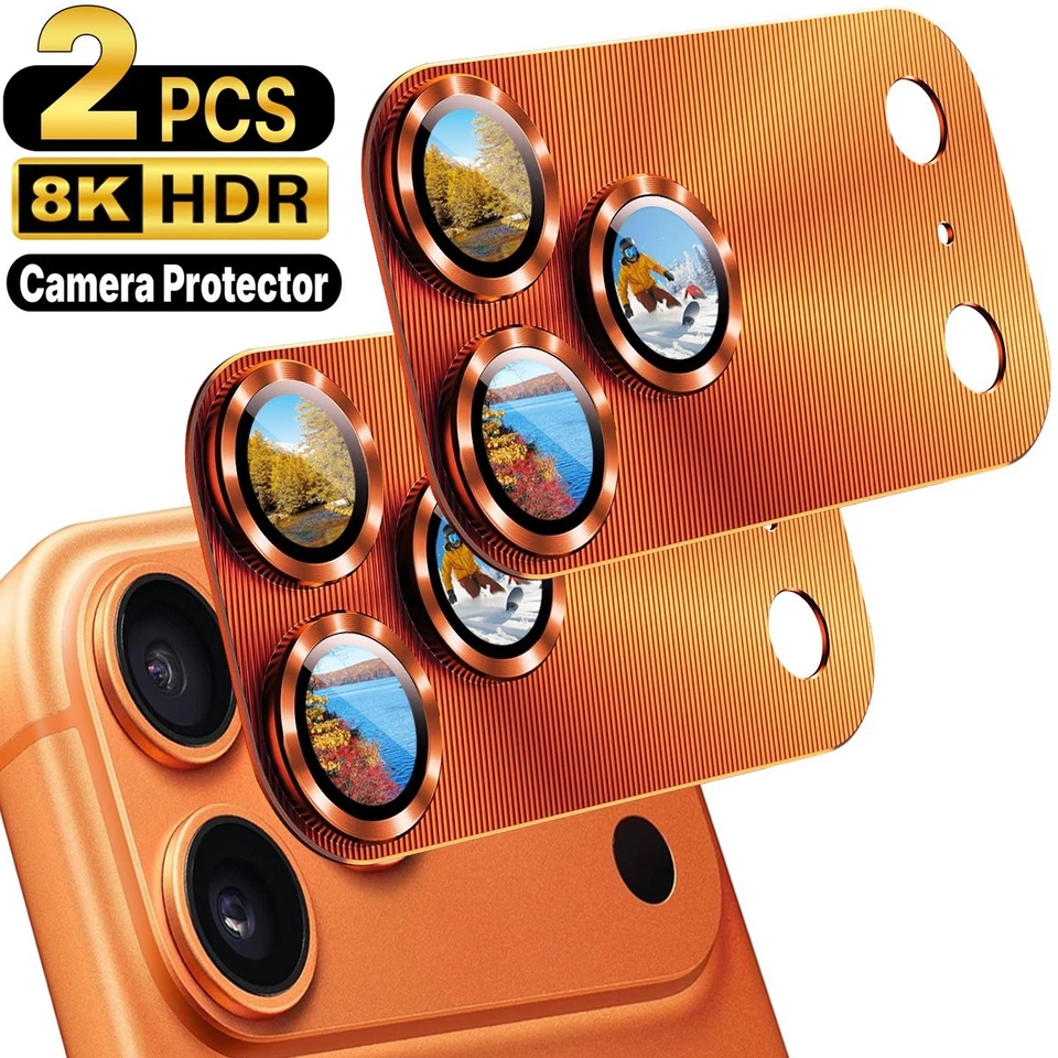 JKOOTECK 2-Pcs For iPhone 17 Pro Max/17 Pro/17 Air/17 Metal Camera Lens Protector Cover